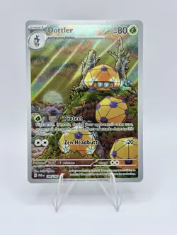 Dottler 184/182 SV04: Paradox Rift Illustration Rare Full Art Holo 80HP Pokemon - Image 1