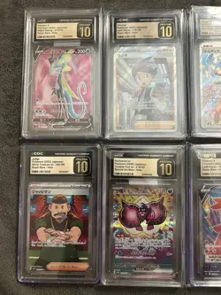 Pokemon TCG Japanese CGC Graded Super/Special Art Rare Holo Lot 8 Judge Clive - Image 3