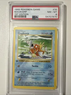 1999 POKEMON GAME MAGIK ARP 1ST EDITION Shadowless PSA 8 #35 - Image 1