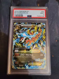 2014 Pokemon XY M Charizard EX 69/106 Flashfire PSA 9 - Image 1