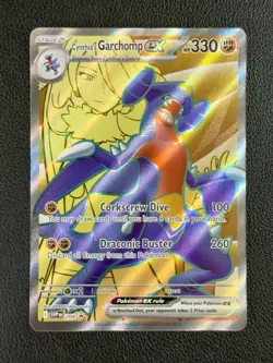 CYNTHIA'S GARCHOMP EX Pokemon SVP 204 Black Star Promo Full Art Holo NM - Image 1