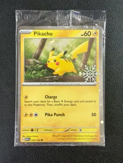 PIKACHU Pokemon TCG S&V Holiday Advent Calendar 025/165 - Stamped Sealed - Image 1