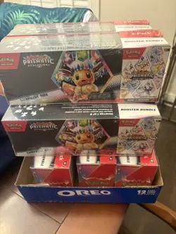 8 Pokemon TCG Prismatic Evolutions Surprise Box & Booster Bundle Sams Club - Image 3