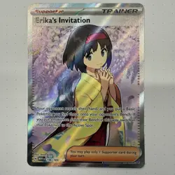 Erika's Invitation 196/165 Ultra Rare Scarlet & Violet 151 Pokemon TCG NM - Image 1