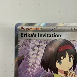 Erika's Invitation 196/165 Ultra Rare Scarlet & Violet 151 Pokemon TCG NM - Image 2