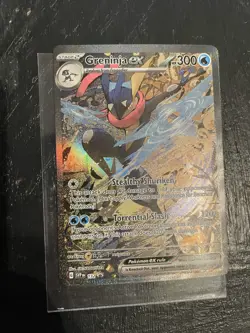 Pokemon TCG Greninja EX SVP 132 Shrouded Fable Black Star Promo Illustration NM - Image 1
