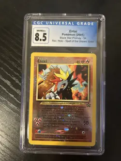 Pokemon TCG Entei Wizards Black Star Promos 34 Holo Promo Promo CGC 8.5 - Image 2