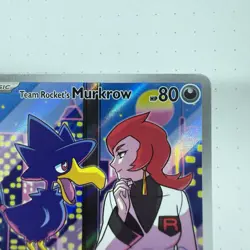 2025 Pokemon Destined Rivals Team Rocket's Murkrow #200/182 - Image 3