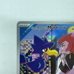 2025 Pokemon Destined Rivals Team Rocket's Murkrow #200/182 - Image 4