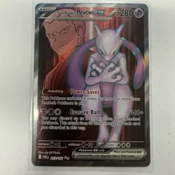 Team Rocket's Mewtwo ex 213/182 Pokemon Sv10: Destined Rivals NM Free Shipping - Image 1