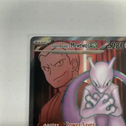 Team Rocket's Mewtwo ex 213/182 Pokemon Sv10: Destined Rivals NM Free Shipping - Image 2
