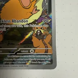 Team Rocket’s Raticate 202/182 Illustration Rare Destined Rivals NM Pokemon TCG - Image 5