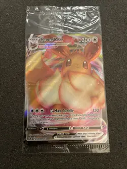 SEALED Eevee VMAX SWSH087 Black Star Promo Full Art Holo Pokemon TCG 2021 NM - Image 1