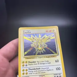 Zapdos 16/102 Holo Rare Pokemon Vintage 1999 Unlimited Base Set MP -g - Image 3