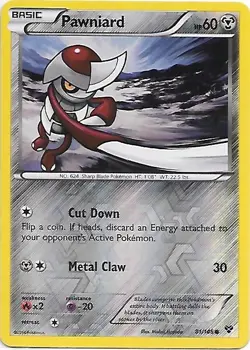 Pokemon - PAWNIARD 81/146 - Reverse Holo - XY base Set - NM/M - Image 1