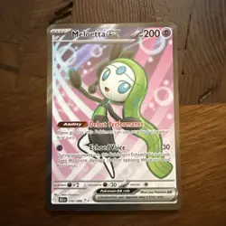 Pokemon TCG Meloetta EX Sv: Black Bolt 159/086 Ultra Rare Full Art Holo - Image 1