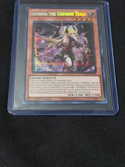 Yu-Gi-Oh! Lacrima Crimson Tears 1st Edition Holo Fiend Effect ATK1200 DEF1200 - Image 1