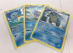Squirtle 29/149 Wartotle 30/149 Blastoise 31/149 3 Card Set Starter Pokemon TCG - Image 1