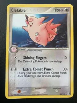 Clefable EX Unseen Forces 36/115 Regular Uncommon Pokemon Trading Card - Image 1