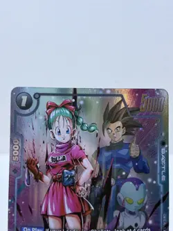 Bulma Silver Foil FS09-14 Dragon Ball Legends Stamp Fusion World Card Game NM - Image 3