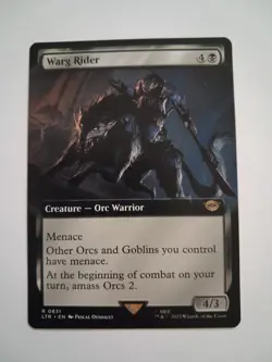 Warg Rider Extended Art NM LOTR Lord of the Rings MTG Magic the Gathering - Image 1