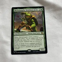 x1 Michelangelo, Weirdness to 11 TMT Ninja Turtles MTG 121 M/NM 1x - Image 1
