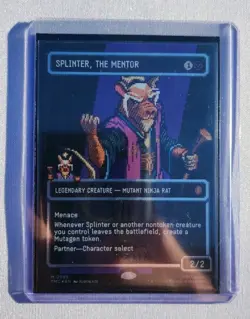 Splinter, the Mentor (0089) (Borderless) (Surge Foil) Commander: Teenage Mutant - Image 3