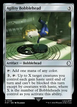 1 x Agility Bobblehead - Universes Beyond: Fallout - NM-Mint - MTG - Image 1