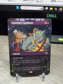 Magic the Gathering MTG - Turtles TMNT Splinter's Technique Showcase FOIL 0233 - Image 1
