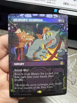 Magic the Gathering MTG - Turtles TMNT Splinter's Technique Showcase FOIL 0233 - Image 3