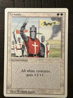 MTG Revised Edition (3rd) - Crusade - BANNED - HP - Image 1