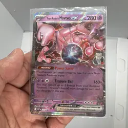 Team Rocket's Mewtwo ex 205 Sv: Scarlet & Violet Promo Cards Holo Pokemon Card - Image 1