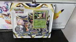 Pokemon TCG Brilliant Stars 3 Pack Blister Leafeon Promo - Image 1