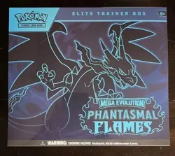 Pokemon Mega Evolution Phantasmal Flames Elite Trainer Box ETB New Sealed - Image 1