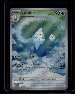 Pokemon TCG Vanillish 190/182 Paradox Rift Illustration Rare NM - Image 1