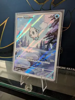 Pokemon TCG Vanillite 111/086 Illustration Rare Sv: White Flare Holo Near Mint - Image 2