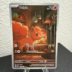 Pokemon TCG Vulpix 138/132 Me01: Mega Evolution Holo Illustration Rare Mint - Image 1