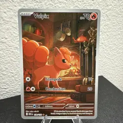 Pokemon TCG Vulpix 138/132 Me01: Mega Evolution Holo Illustration Rare Mint - Image 2
