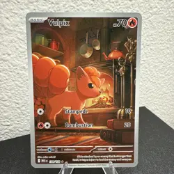 Pokemon TCG Vulpix 138/132 Me01: Mega Evolution Holo Illustration Rare Mint - Image 3