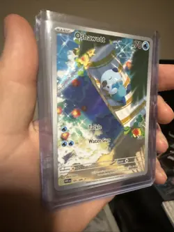 Oshawott Illustration Rare Water Holo SV White Flare 105/086 Pokemon TCG NM - Image 2