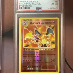 Pokemon XY Evolutions Charizard Reverse Holo PSA 8 #11/108 - Image 1