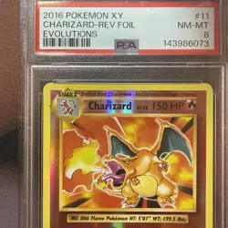 Pokemon XY Evolutions Charizard Reverse Holo PSA 8 #11/108 - Image 3