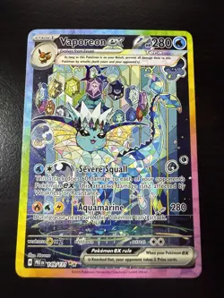 Pokemon TCG Vaporeon EX 149 Prismatic Evolutions SIR NM - Image 1