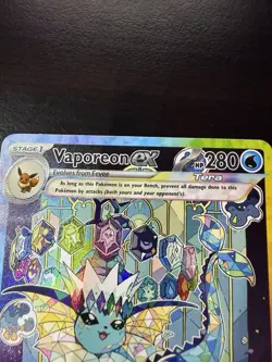 Pokemon TCG Vaporeon EX 149 Prismatic Evolutions SIR NM - Image 2