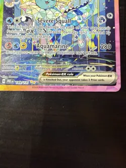 Pokemon TCG Vaporeon EX 149 Prismatic Evolutions SIR NM - Image 3
