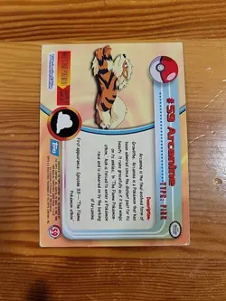 HP! HOLO FOIL Topps Pokemon Arcanine #59 SERIES 1 Blue Label - Image 2