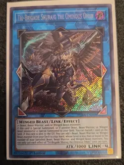 Yugioh! Tri-Brigade Shuraig the Ominous Omen - PHRA-EN048 - Secret Rare - 1st Ed - Image 1