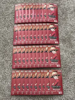 Lot of (40) One Piece English OP-13 Carrying On His Will Sleeved Booster Packs - Image 1