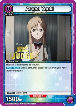 Asuna Yuuki Judge Foil - UEPR /SAO-2-055 NM - Union Arena - Image 1
