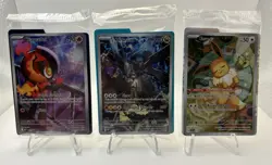 3 Card Sealed Pokemon ETB Promo Lot Eevee 173 N’s Zekrom 031 Charcadet 022 SVP - Image 1